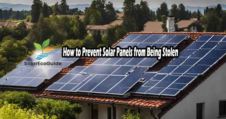 How to Prevent Solar Panels from Being Stolen